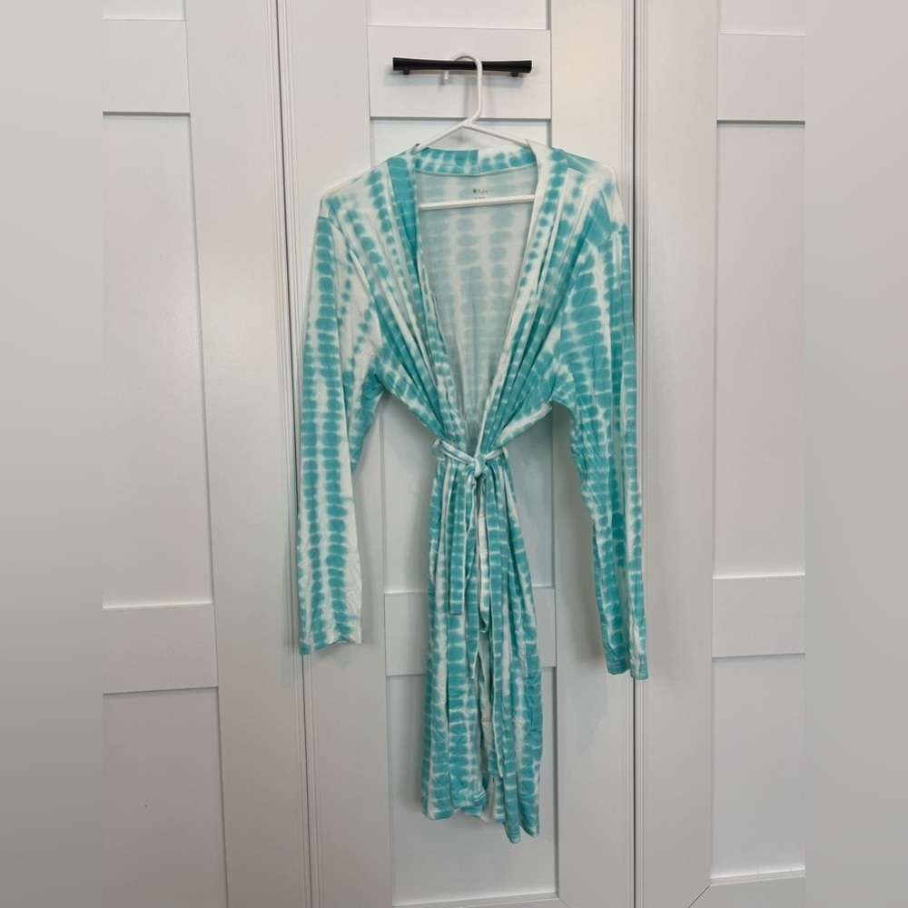 Kyte Baby Women’s Lounge Robe Retired Robin Riptide Pattern Size XL/XXL Bamboo